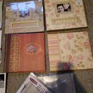 Creative Memories Floral and Striped Scrapbook Albums